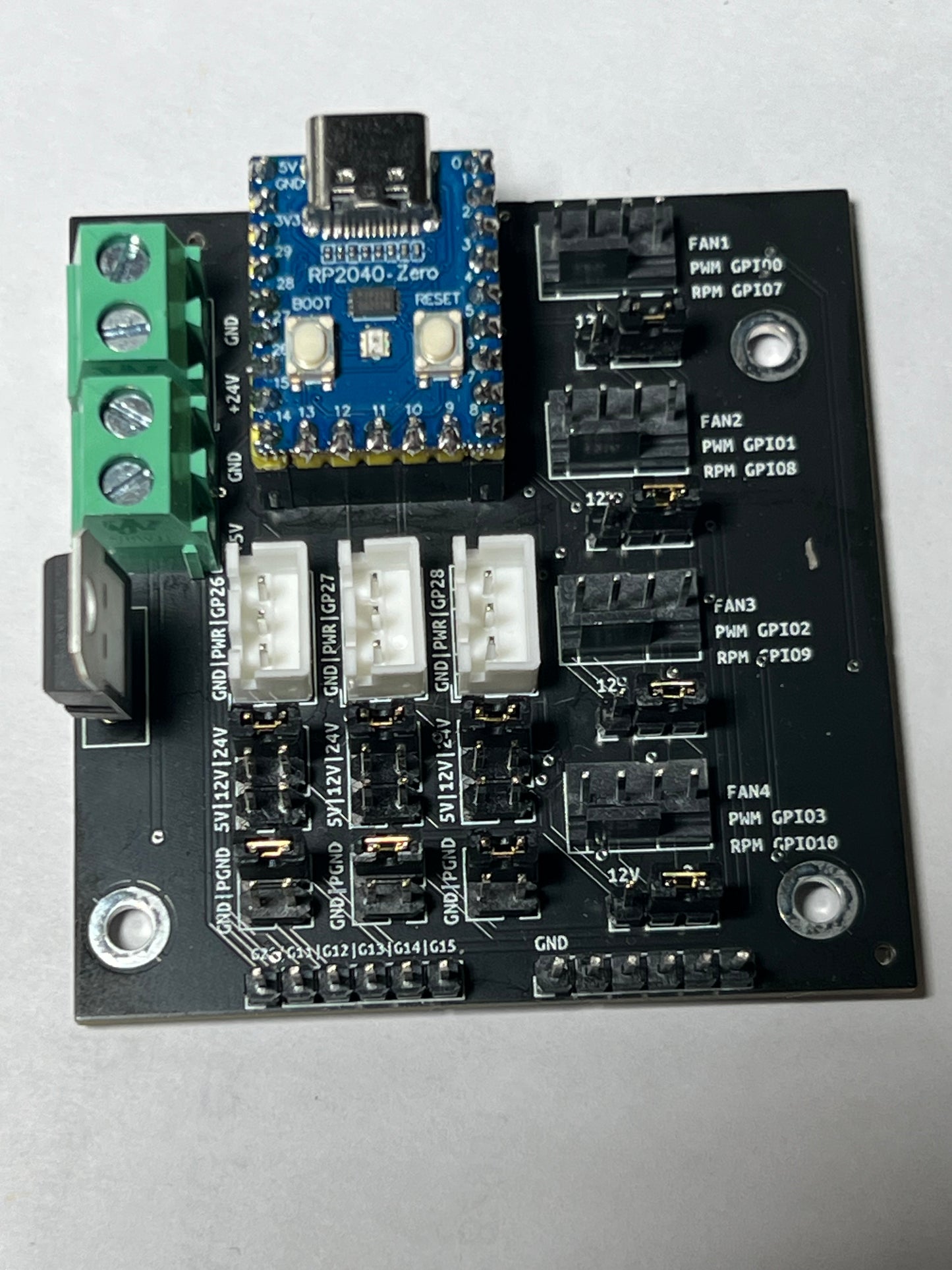 Tiny Fan Board by Gi7mo with RP2040 Controller